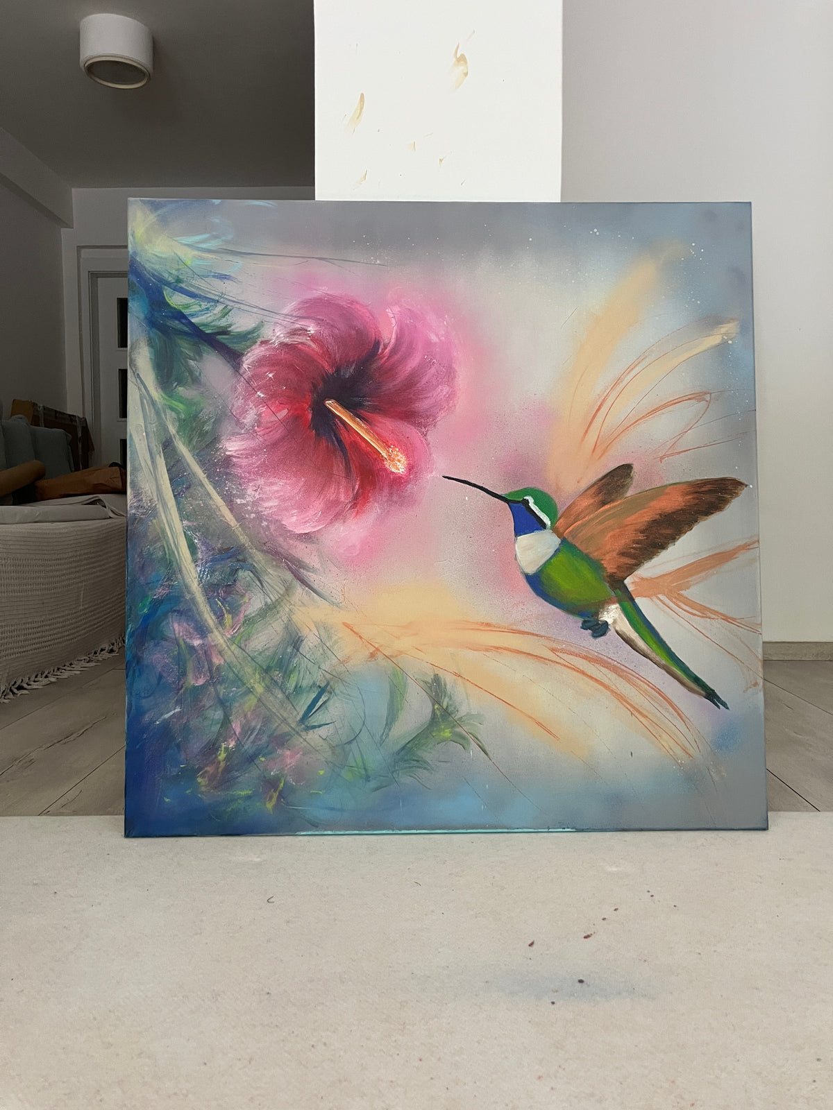 Days that Have Wings/ 40 x 40 in