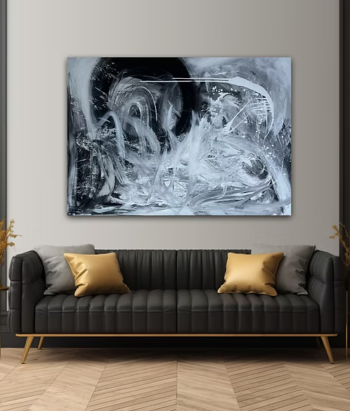 Dance of white Butterlies/ 40 x 47 in