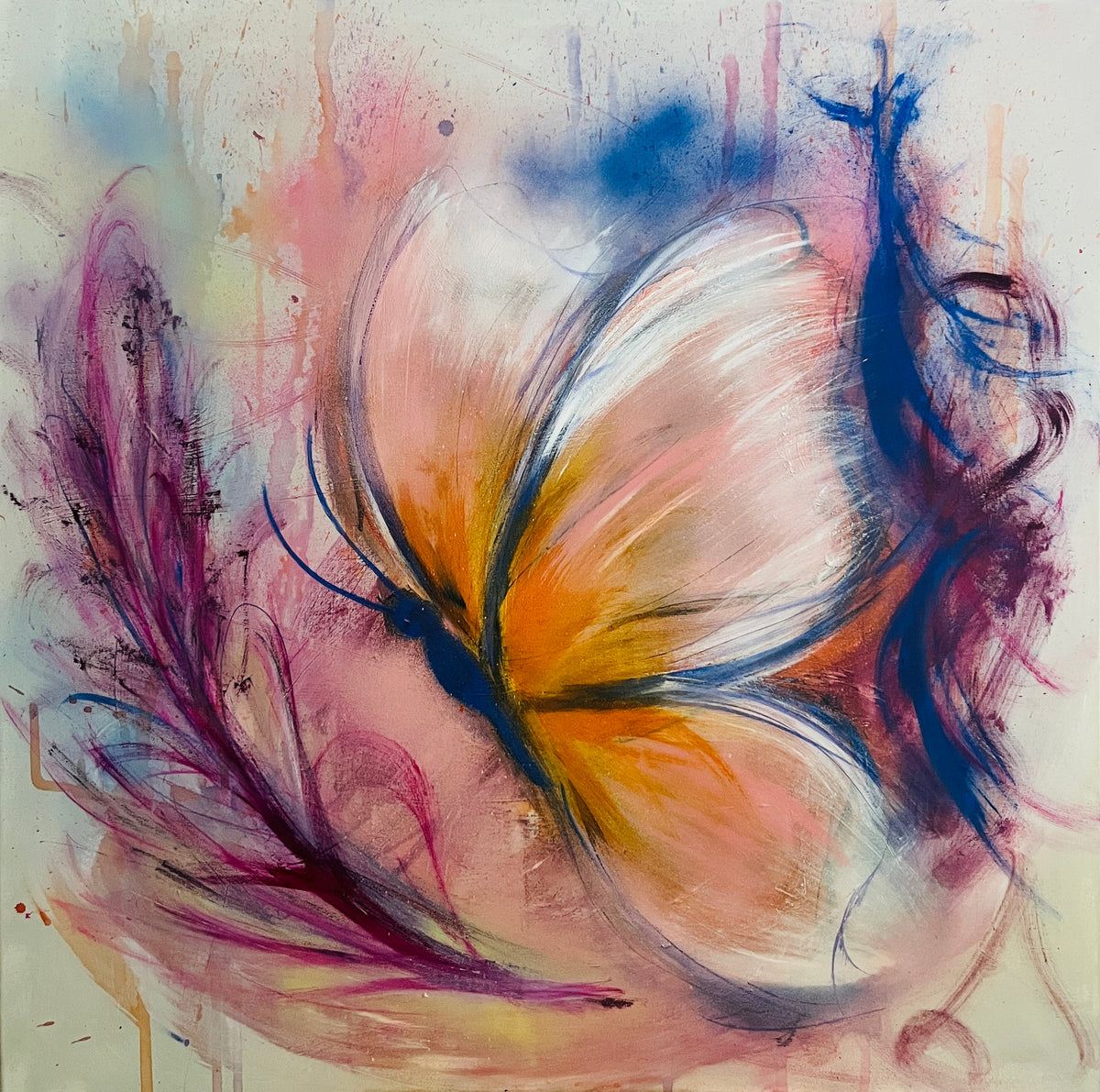Between Earth and Light/ 40 x 40 in