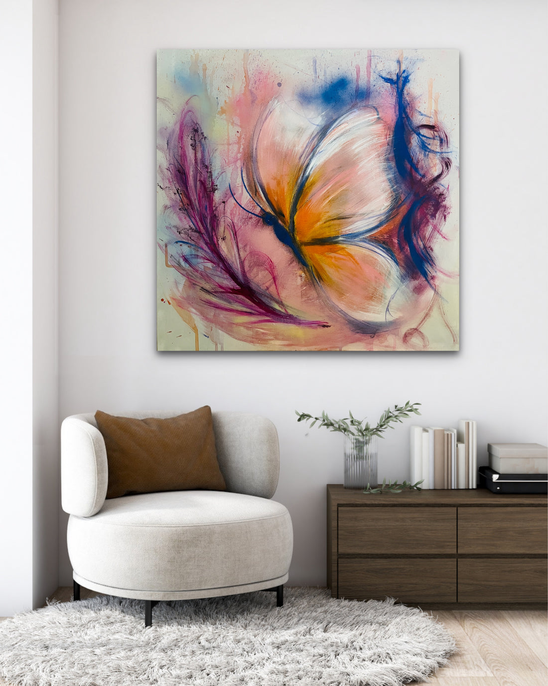 Between Earth and Light/ 40 x 40 in