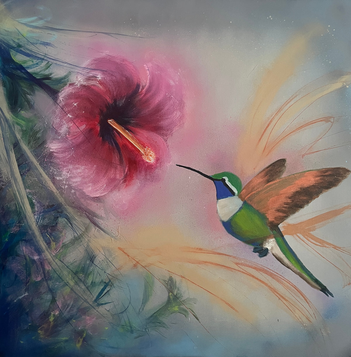 Days that Have Wings/ 40 x 40 in