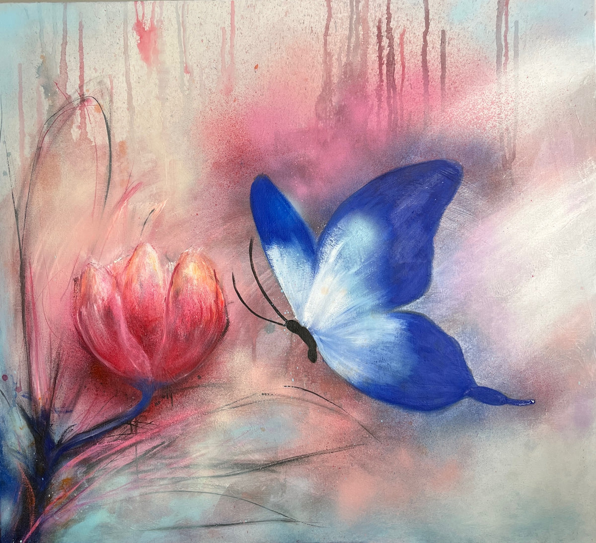 Caught by the Light/ 43 x 40 in