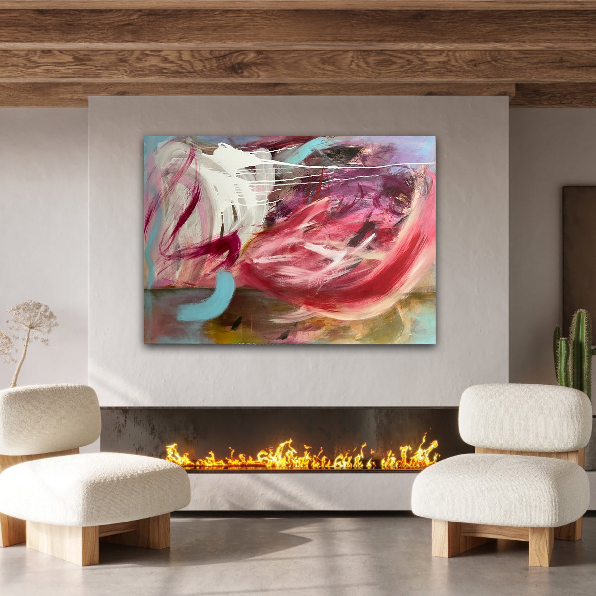 Storm in the Desert/ 40 x 47 in