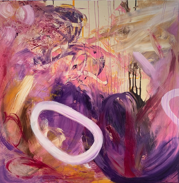 Chasing Butterflies/ 40 x 40 in