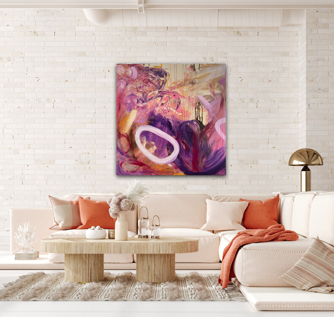 Chasing Butterflies/ 40 x 40 in
