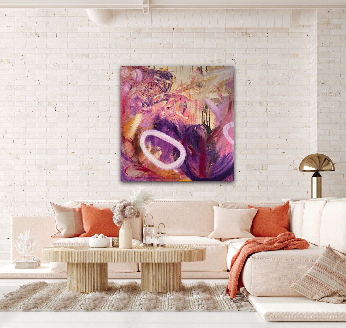 Chasing Butterflies/ 40 x 40 in