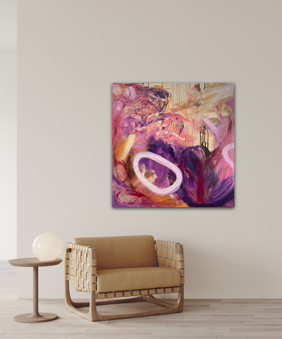 Chasing Butterflies/ 40 x 40 in