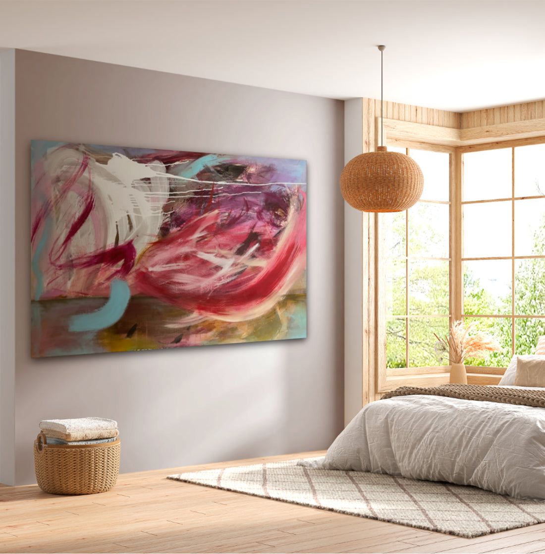 Storm in the Desert/ 40 x 47 in