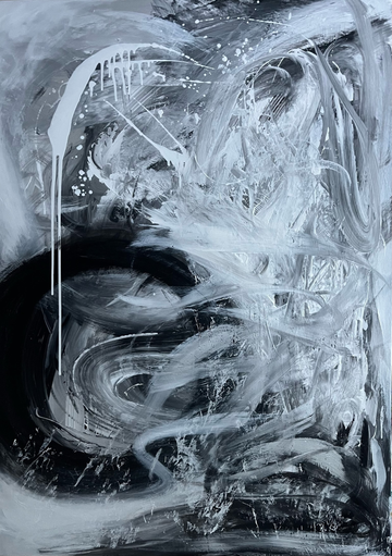 Dance of white Butterlies/ 40 x 47 in