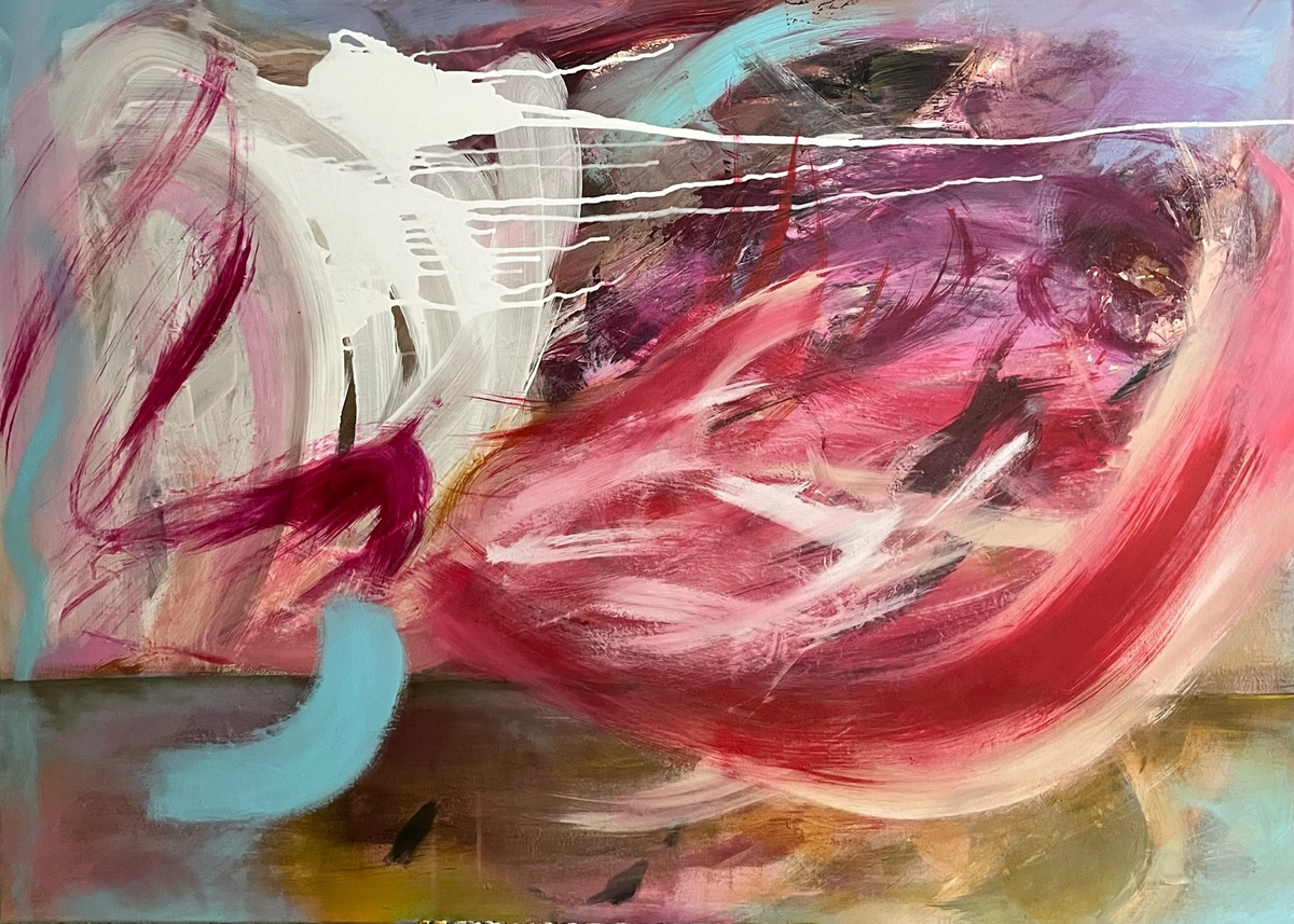 Storm in the Desert/ 40 x 47 in