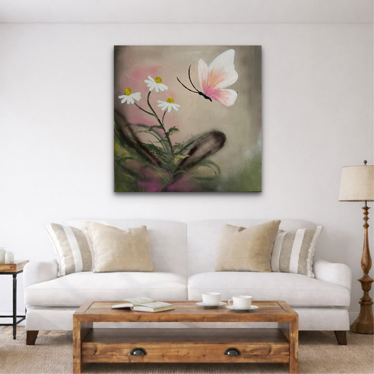 The Path drown by the Wind/ 40 x 40 in