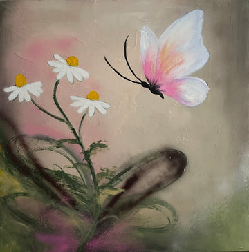 The Path drown by the Wind/ 40 x 40 in