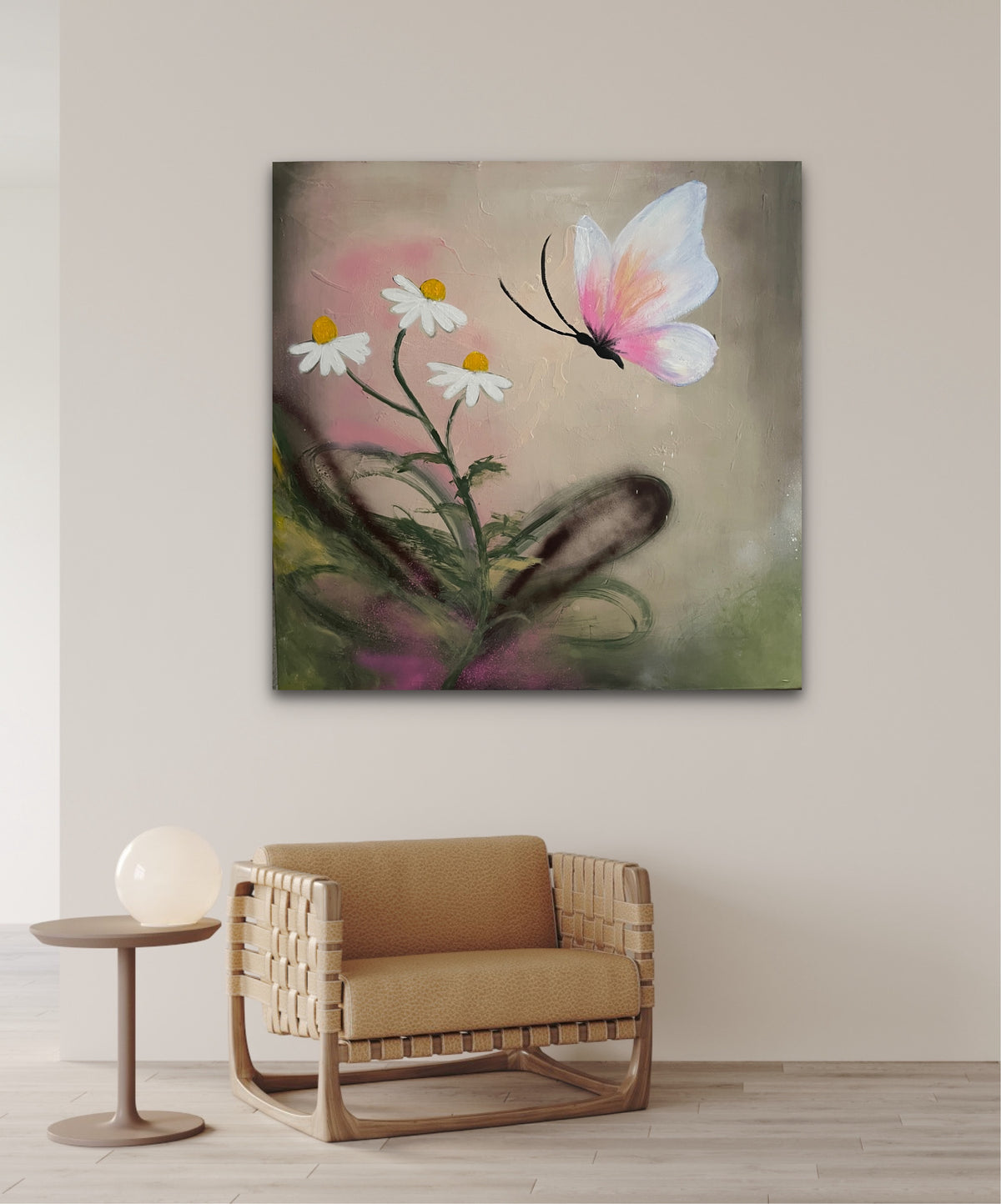 The Path drown by the Wind/ 40 x 40 in